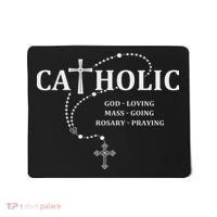 God Loving Mass Going Rosary Praying Catholic Mousepad thumb 0