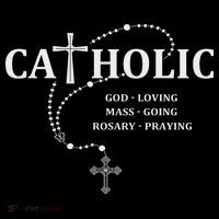 God Loving Mass Going Rosary Praying Catholic Mousepad thumb 1