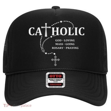 God Loving Mass Going Rosary Praying Catholic Hat