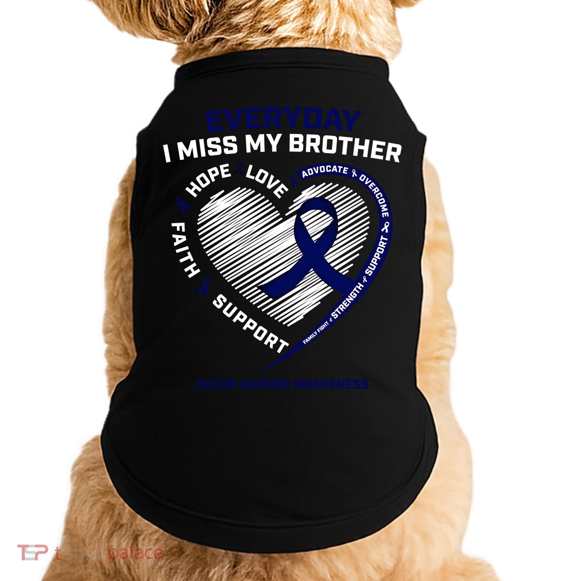 Gifts Loving Memory Gift Brother Colon Cancer Awareness Gift Doggie Tank