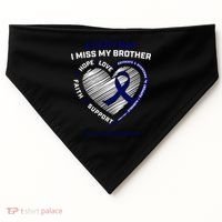 Gifts Loving Memory Gift Brother Colon Cancer Awareness Gift USA-Made Doggie Bandana thumb 0