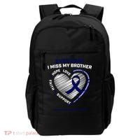 Gifts Loving Memory Gift Brother Colon Cancer Awareness Gift Backpack thumb 0