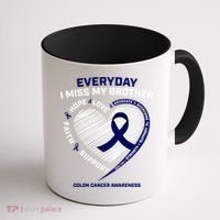 Gifts Loving Memory Gift Brother Colon Cancer Awareness Gift Coffee Mug thumb 1