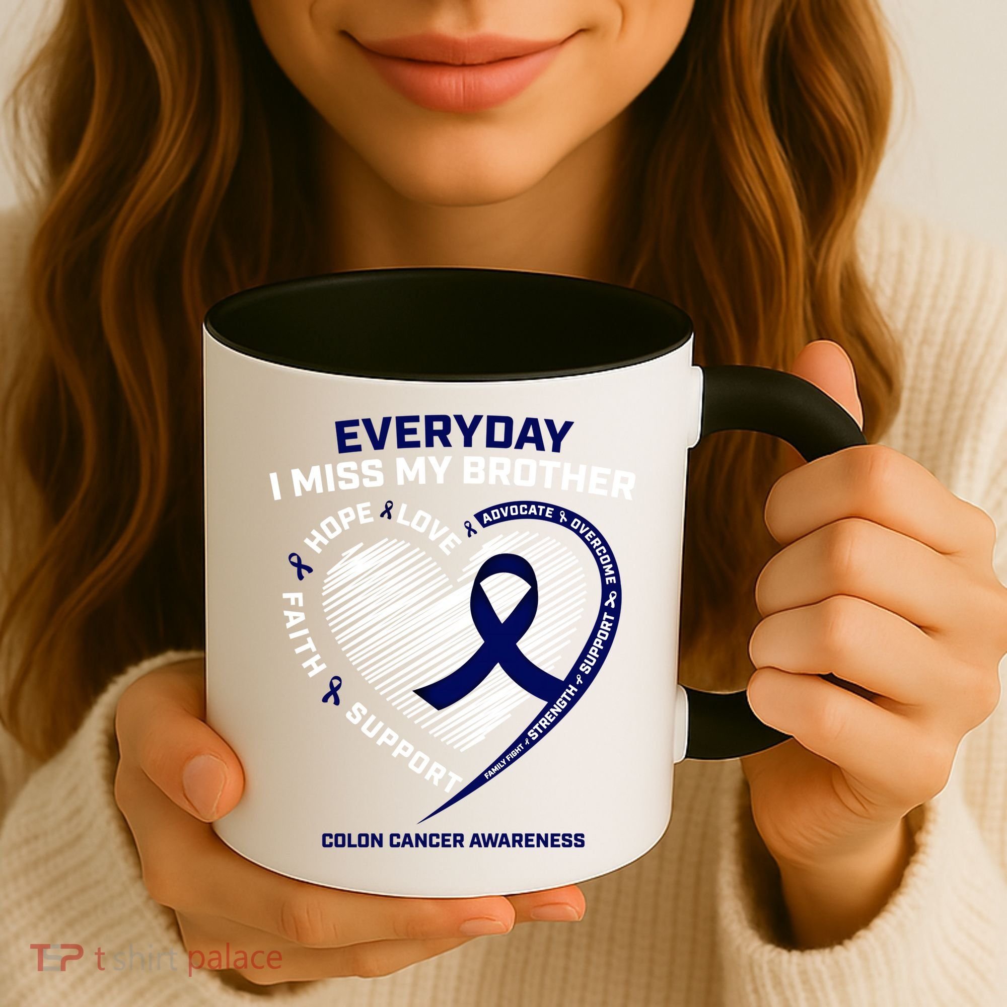 Gifts Loving Memory Gift Brother Colon Cancer Awareness Gift Coffee Mug