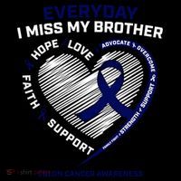 Gifts Loving Memory Gift Brother Colon Cancer Awareness Gift Coffee Mug thumb 5