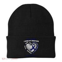Gifts Loving Memory Gift Brother Colon Cancer Awareness Gift Beanie thumb 0