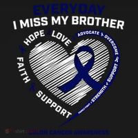 Gifts Loving Memory Gift Brother Colon Cancer Awareness Gift Women's Hoodie thumb 2
