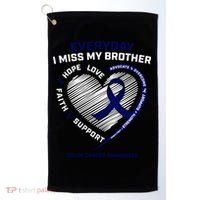 Gifts Loving Memory Gift Brother Colon Cancer Awareness Gift Golf Towel thumb 0