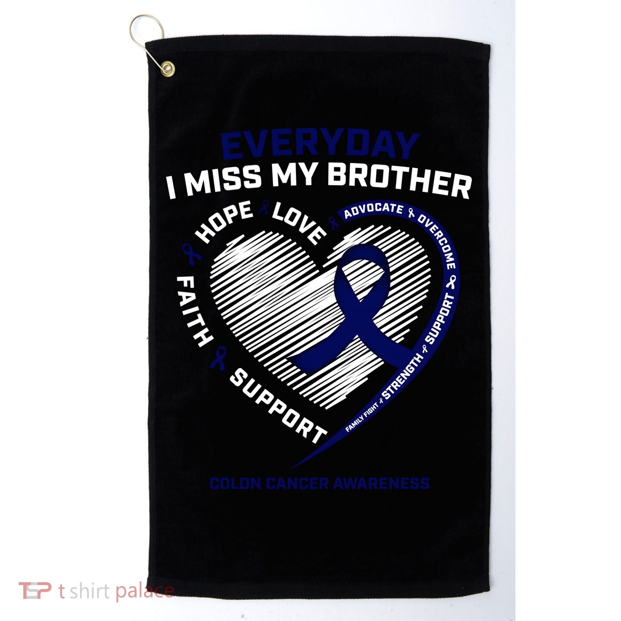 Gifts Loving Memory Gift Brother Colon Cancer Awareness Gift Golf Towel