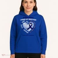 Gifts Loving Memory Gift Brother Colon Cancer Awareness Gift Hoodie thumb 5