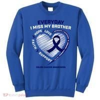 Gifts Loving Memory Gift Brother Colon Cancer Awareness Gift Sweatshirt thumb 0