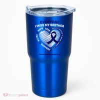 Gifts Loving Memory Gift Brother Colon Cancer Awareness Gift Tumbler thumb 0
