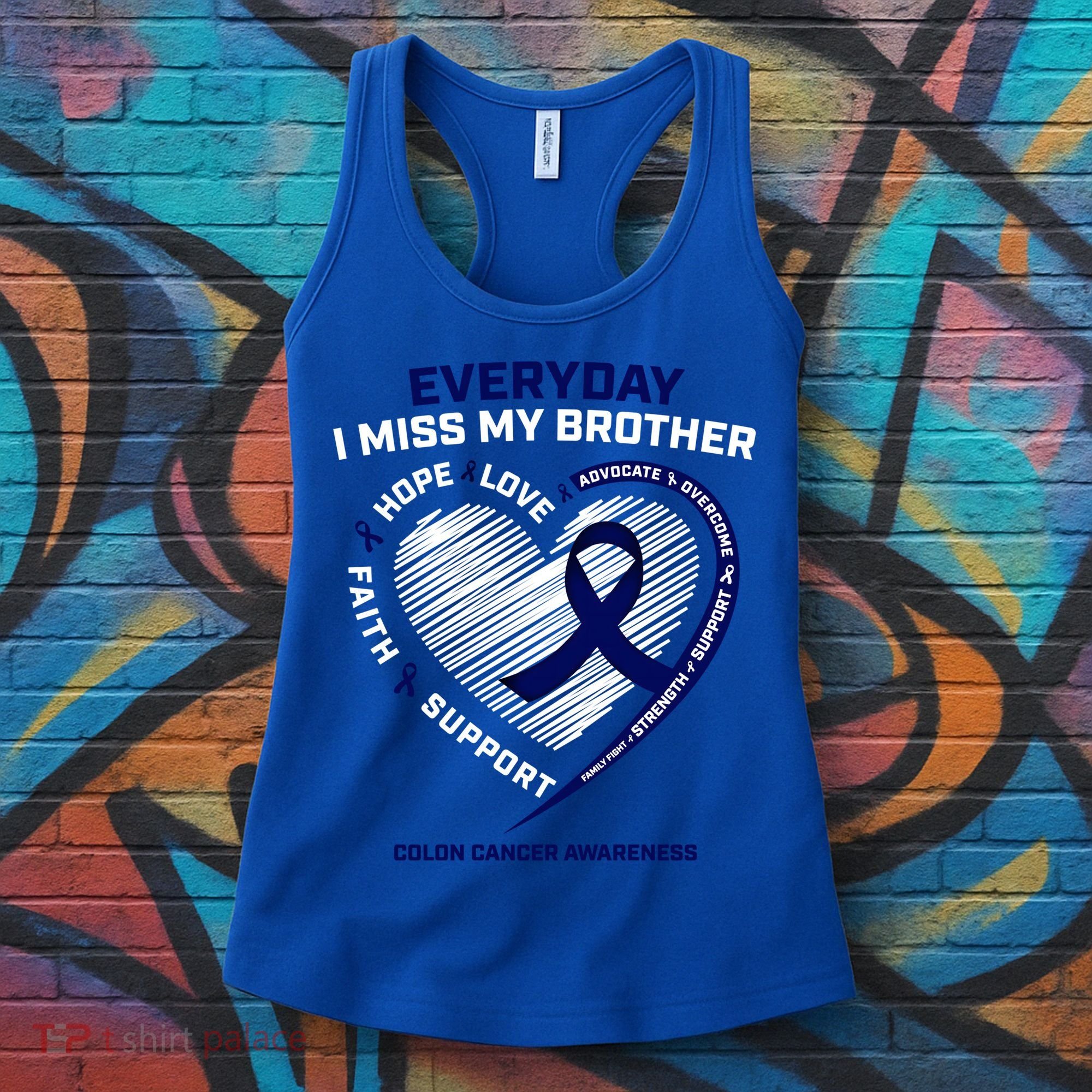 Gifts Loving Memory Gift Brother Colon Cancer Awareness Gift Women's Tank Top