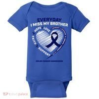 Gifts Loving Memory Gift Brother Colon Cancer Awareness Gift Baby Bodysuit thumb 0