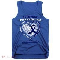 Gifts Loving Memory Gift Brother Colon Cancer Awareness Gift Tank Top thumb 0