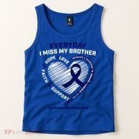 Gifts Loving Memory Gift Brother Colon Cancer Awareness Gift Tank Top thumb 2
