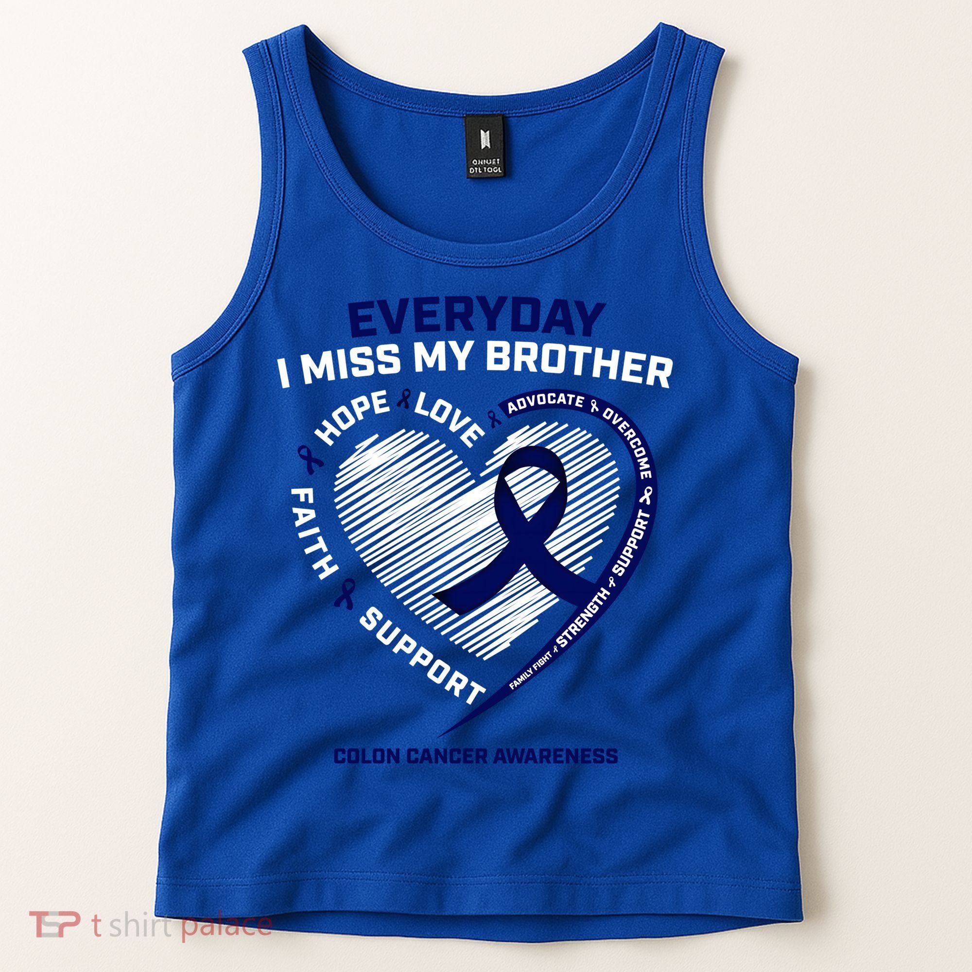 Gifts Loving Memory Gift Brother Colon Cancer Awareness Gift Tank Top