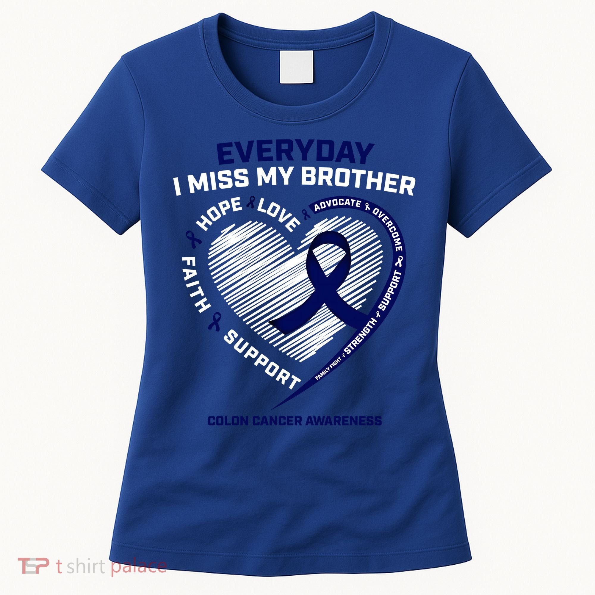 Gifts Loving Memory Gift Brother Colon Cancer Awareness Gift Women's T-Shirt