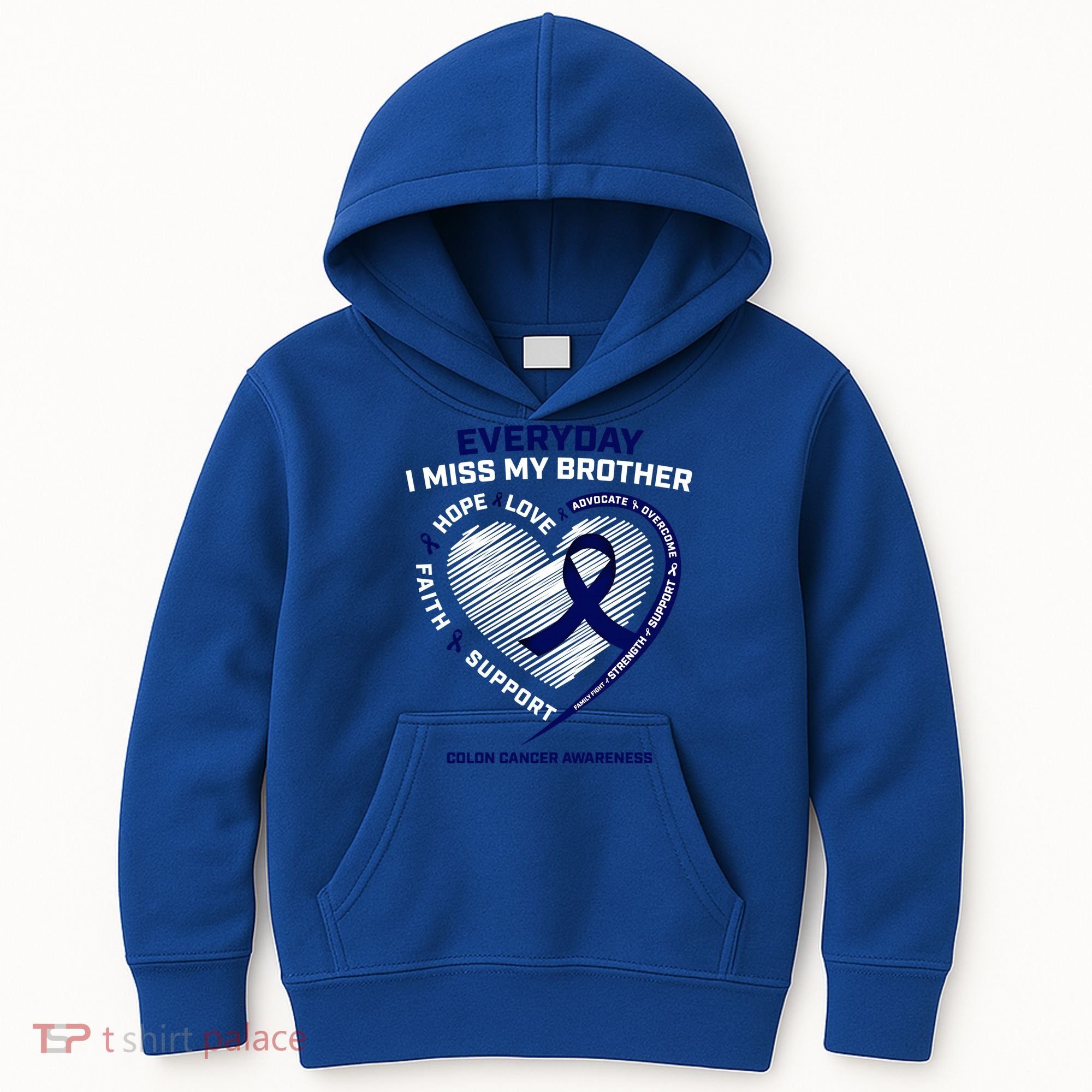 Gifts Loving Memory Gift Brother Colon Cancer Awareness Gift Kids Hoodie