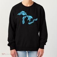 Great Lakes Michigan Detroit Michigan Great Lakes Women's Sweatshirt thumb 0