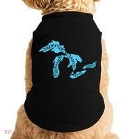 Great Lakes Michigan Detroit Michigan Great Lakes Doggie Tank thumb 0
