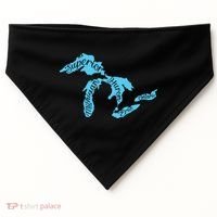 Great Lakes Michigan Detroit Michigan Great Lakes USA-Made Doggie Bandana thumb 0