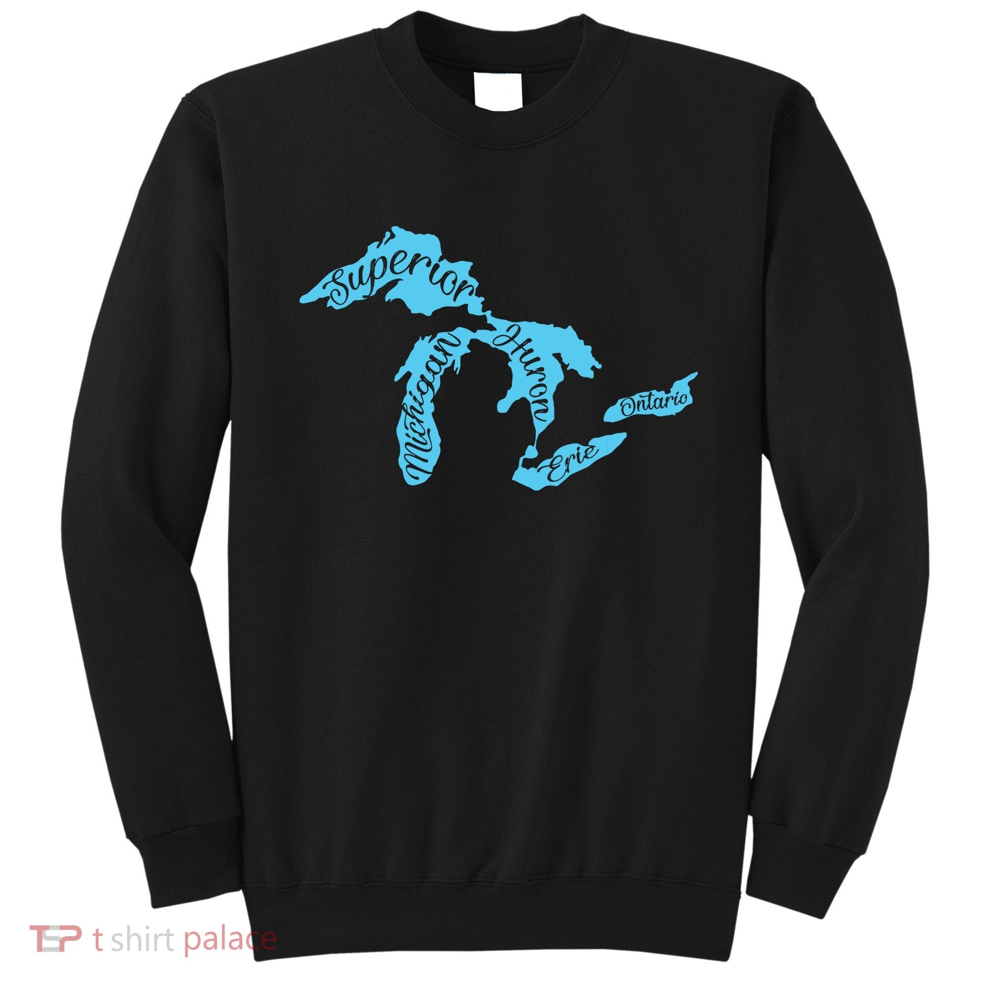 Great Lakes Michigan Detroit Michigan Great Lakes Sweatshirt