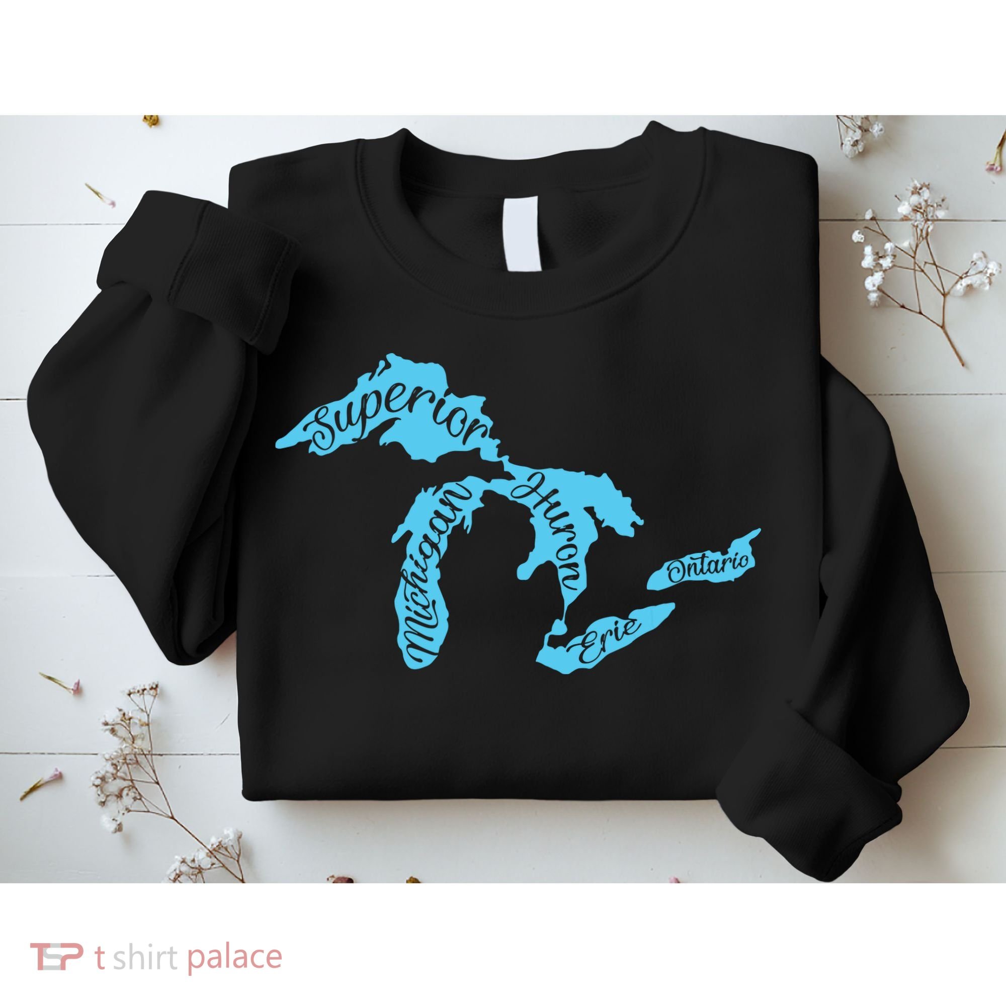 Great Lakes Michigan Detroit Michigan Great Lakes Sweatshirt