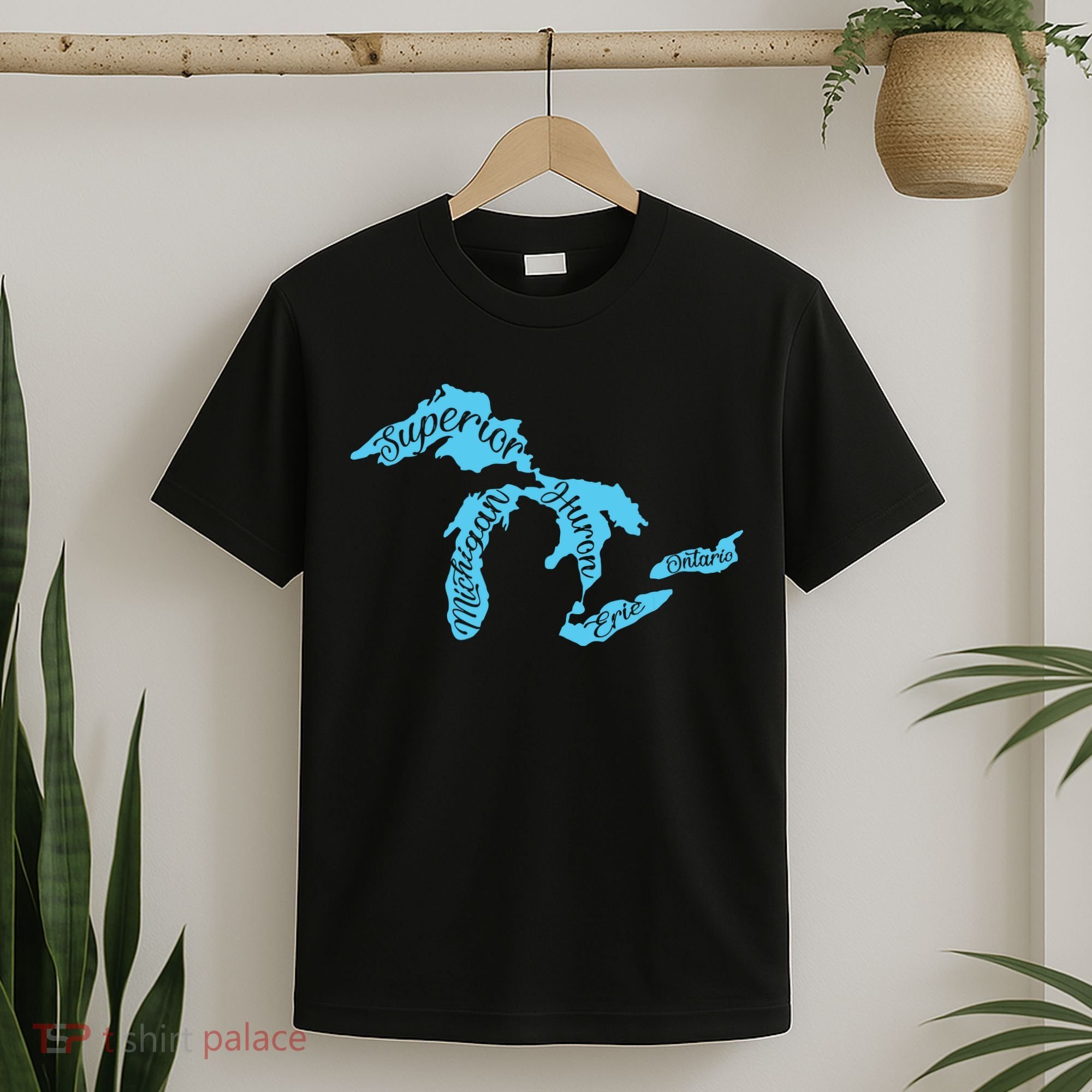 Great Lakes Michigan Detroit Michigan Great Lakes T-Shirt