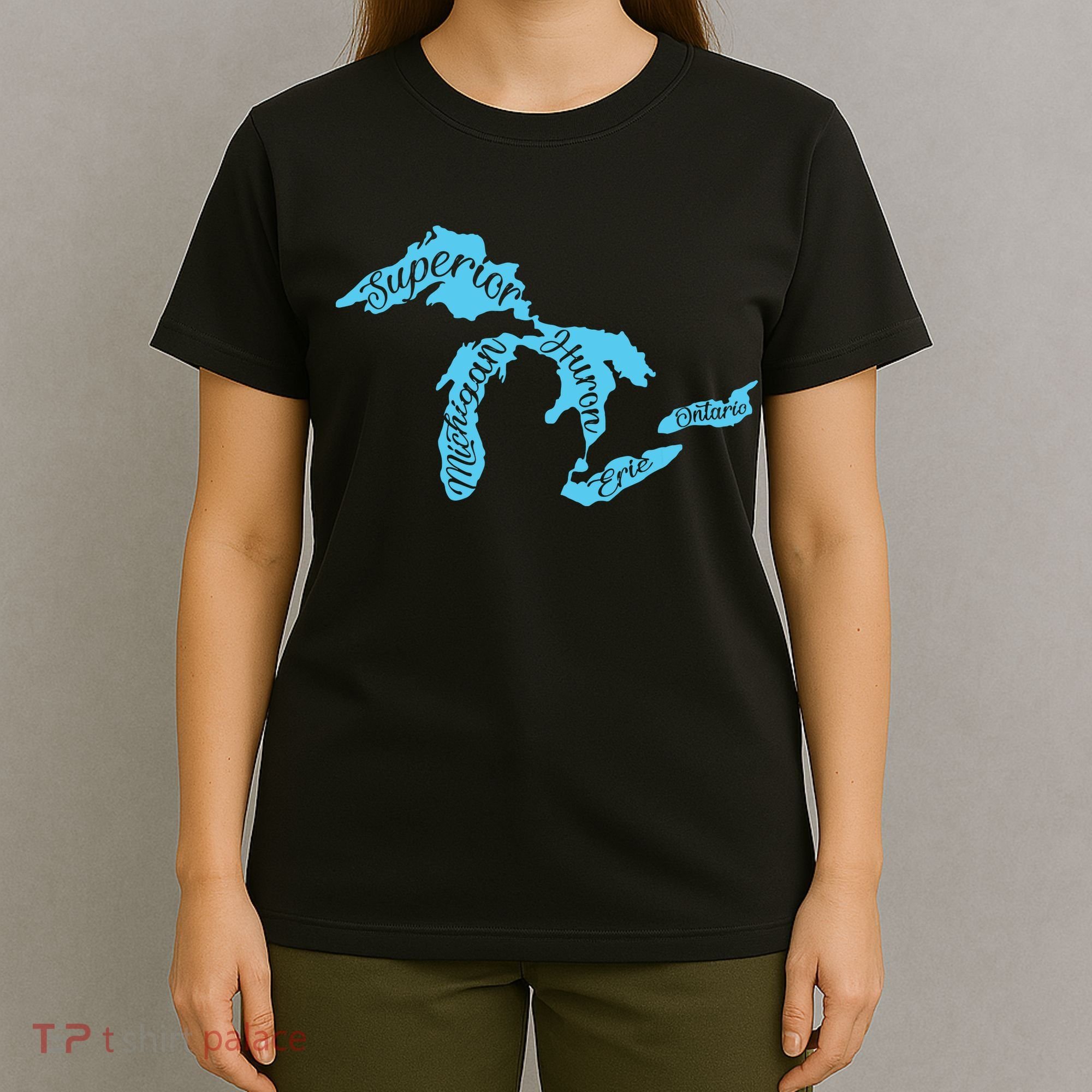 Great Lakes Michigan Detroit Michigan Great Lakes T-Shirt