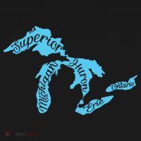 Great Lakes Michigan Detroit Michigan Great Lakes T-Shirt thumb 7