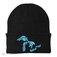 Great Lakes Michigan Detroit Michigan Great Lakes Beanie thumb 0