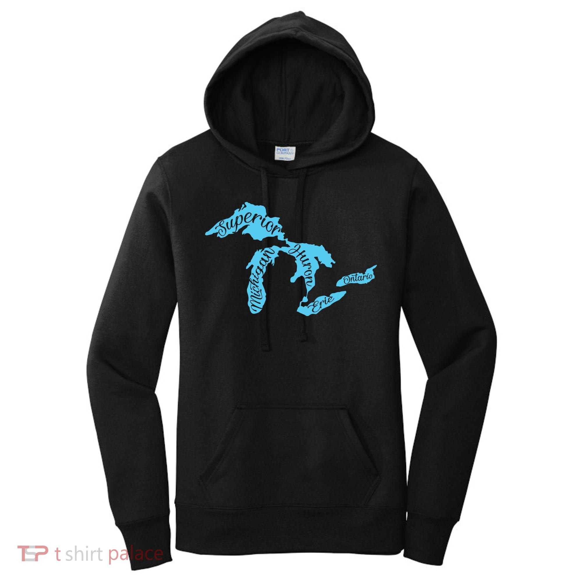 Great Lakes Michigan Detroit Michigan Great Lakes Women's Hoodie