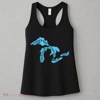 Great Lakes Michigan Detroit Michigan Great Lakes Women's Tank Top thumb 3