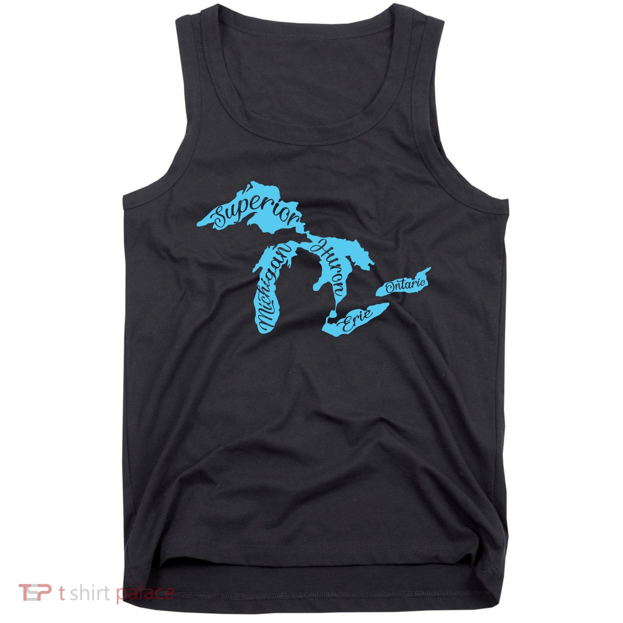Great Lakes Michigan Detroit Michigan Great Lakes Tank Top