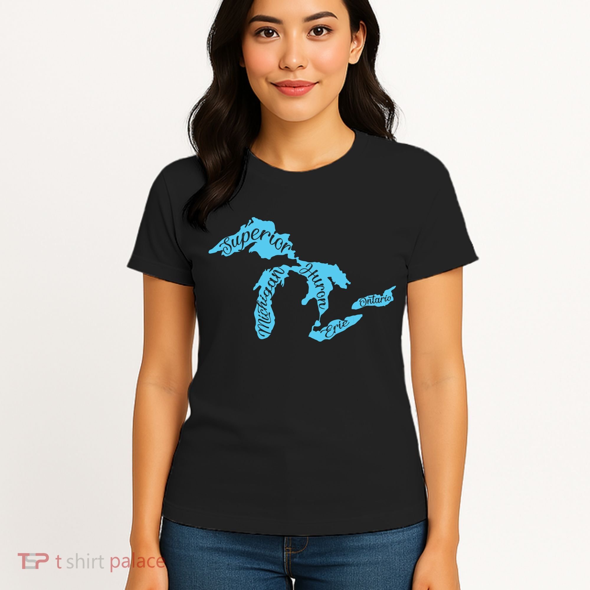 Great Lakes Michigan Detroit Michigan Great Lakes Women's T-Shirt