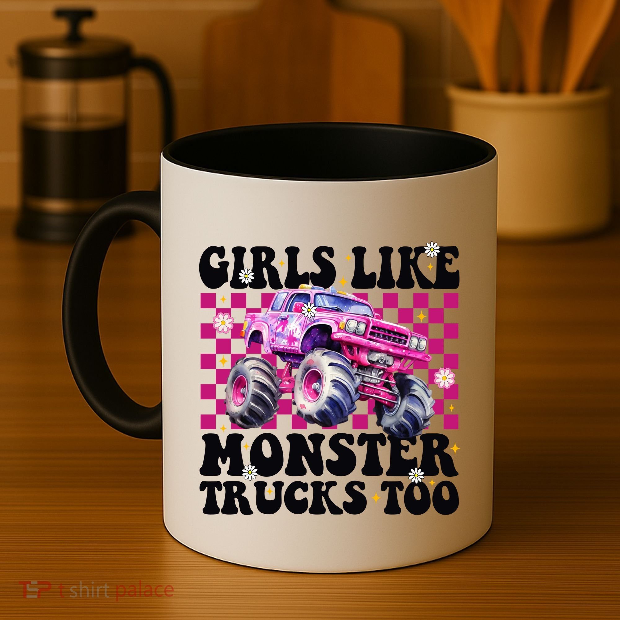 Girls Like Monster Trucks Too Coffee Mug