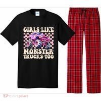 Girls Like Monster Trucks Too Pajama Set thumb 0