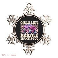 Girls Like Monster Trucks Too Ornament thumb 0