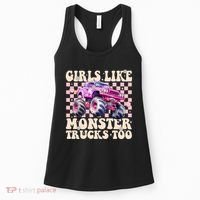 Girls Like Monster Trucks Too Women's Tank Top thumb 0