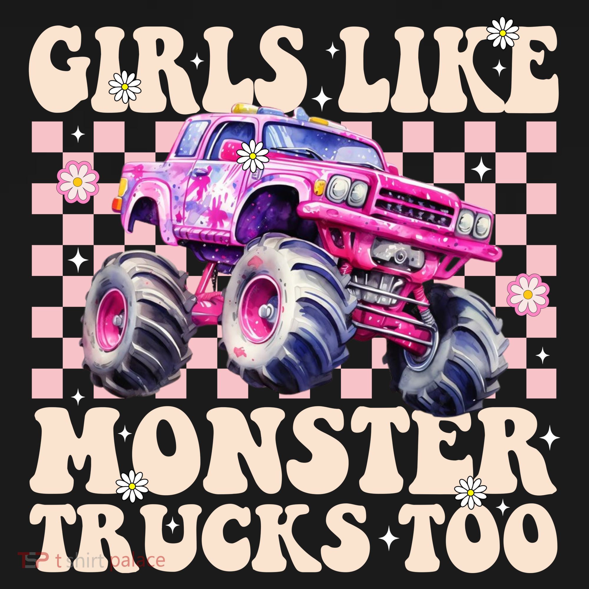 Girls Like Monster Trucks Too Women's Tank Top