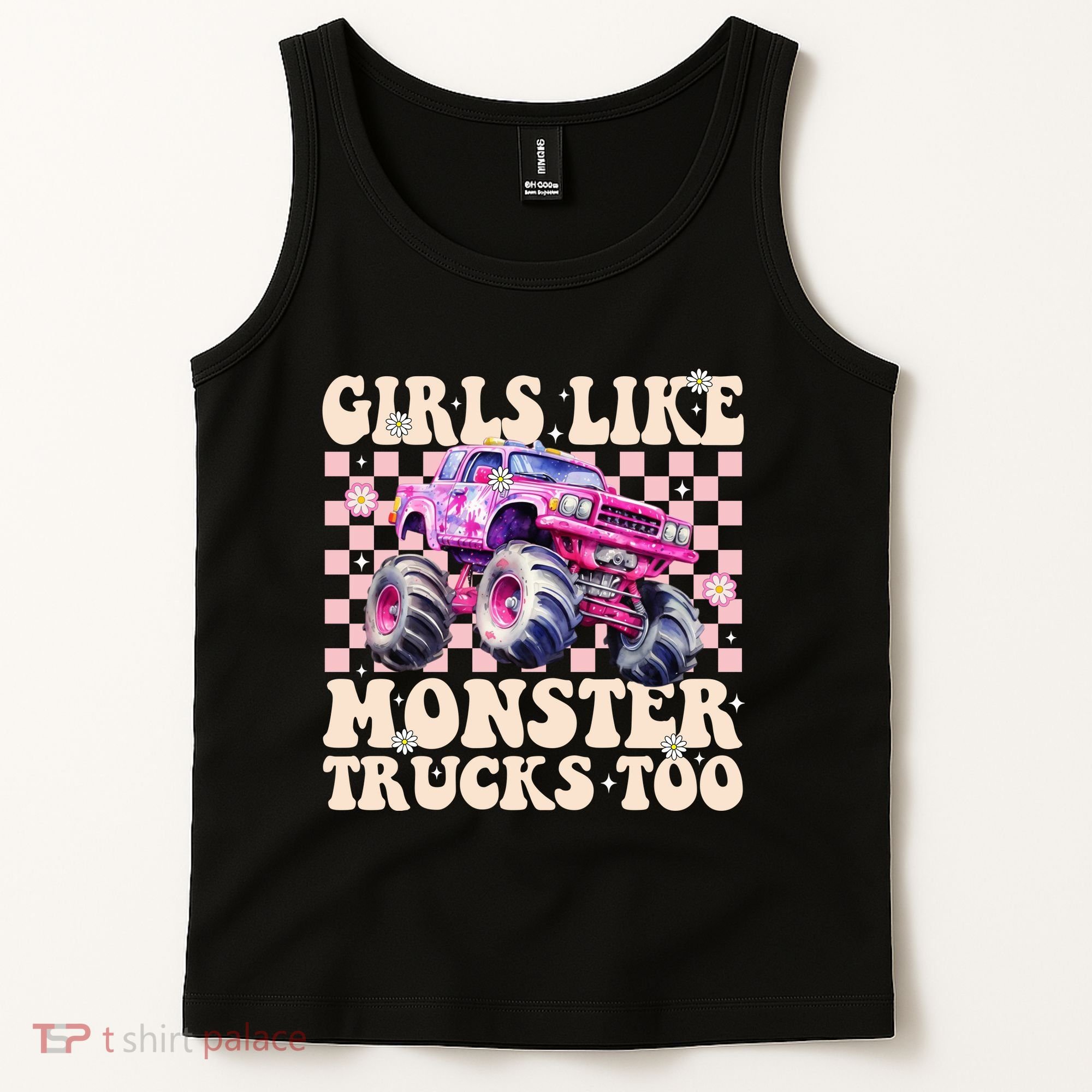 Girls Like Monster Trucks Too Tank Top