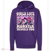 Girls Like Monster Trucks Too Hoodie thumb 0