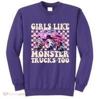 Girls Like Monster Trucks Too Sweatshirt thumb 0