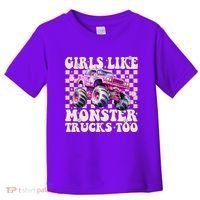 Girls Like Monster Trucks Too Toddler T-Shirt thumb 0