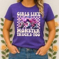 Girls Like Monster Trucks Too Women's T-Shirt thumb 2