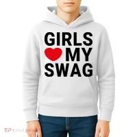 GIRLS LOVE MY SWAG Kids Hoodie thumb 4