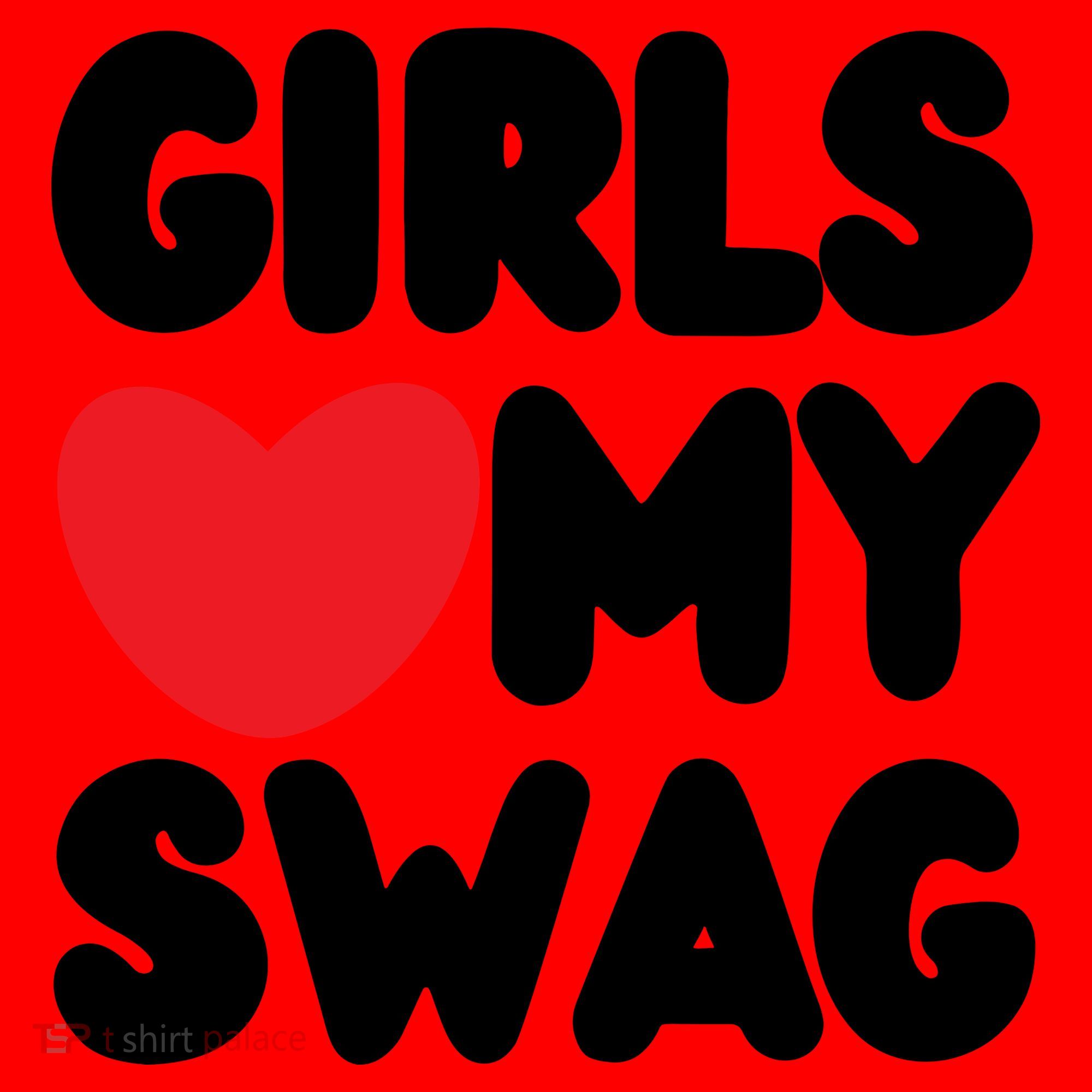 Girls Love My Swag Santa Hat