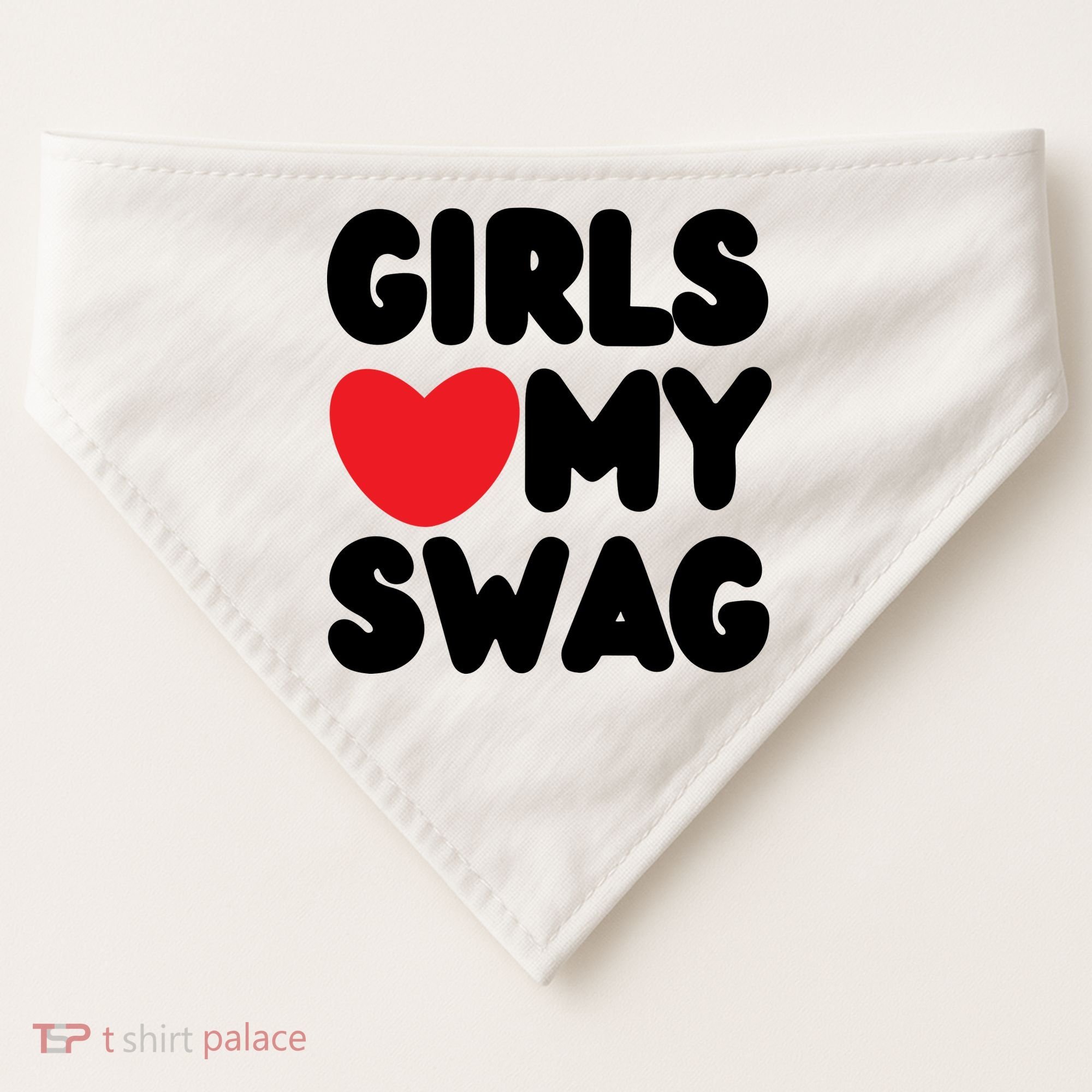 Girls Love My Swag USA-Made Doggie Bandana