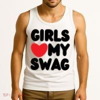 Girls Love My Swag Tank Top thumb 3